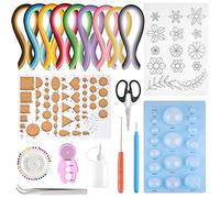 Osmond 1 lot de 18 kits de quilling en papier à faire soi-même avec quilling