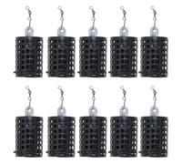 Osmond 10 Pièces de Mangeoires Rondes pour Matériel de Pêche, Cage en Fer pour Leurres de Pêche, Panier, Piège, Support pour Leurres, Appâts de Pêche, Mangeoires pour Cages 15 G