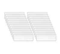 Osmond 100 Packs D'Index Poches POCHETS CLEAR Label Pockets Index pour le Supermarché Bibliothèque D'Affaires de la Boîte Aux Lettres pour les Cartes de Notes et les Cartes de Bibliothèque
