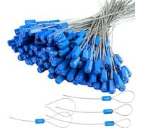 Osmond 100 Scellés de Sécurité en Acier de 30 cm, Numérotés, Anti-Effraction, Jetables, Autobloquants, Numérotés A