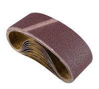 Osmond 10PCS 75x533mm Bandes de Ponçage en Oxyde D'Aluminium 3"X21" Bandes Abrasives P60