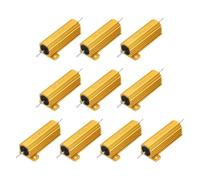 Osmond 10pcs Résistance de Boîtier en Aluminium avec Tolérance à 5% 50W 6 Ohms de Boîtier en Aluminium Châssis Montrasse de Résistants de Puissance