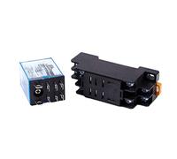 Osmond 12V DC Relais de Puissance Bobine DPDT LY2NJ HH62P-L JQX-13F 10A Avec PTF08A Douille Base