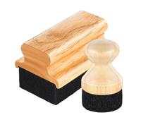 Osmond 2 Planches à Découper, Applicateur D' et de Cire, Bloc de Boucher, Brosse à Minérale, Planche à Découper en Bois de Bambou, Crème avec Poignée