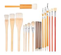 Osmond 20 PCS Glaze Brushes pour Poundre de Poterie Printabroi D'Art pour Aquarelle de Mélange en Acrylique pour les Étudiants des Artistes