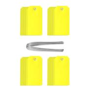 Osmond 200pcs Étiquettes D'Expédition en Plastique avec, Étanche, Vide, Inscrit pour L'Équipement des Pièces Automobiles Stockage de Garage pour les Bagages Extérieurs