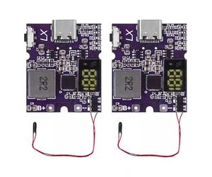 Osmond 2pcs 22.5W Power Bank Bidirectionnel Charge Module d'alimentation Mobile Circuit Imprimé avec Type-C USB Suppor PD/QC3.0 2.0