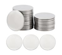 Osmond 40 Pièces de Disques Blancs en Acier Inoxydable Imprimés en Vrac pour DIY Étiquettes de Nom Collier Boucles D'Oreilles Gravure Fournitures