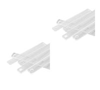 Osmond 5 Paires de Guides de Rouleau à Pâtisserie en Argile pour Épaisseur de Pâte 2/3/4/5/6 mm Règle D'Épaisseur d'argile Polymère Outils de Rouleau d'argile