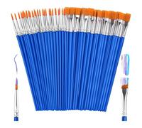 Osmond 50 Pinceaux en Vrac de Petite Taille, Pinceaux pour Enfants, Pinceaux Fins, Pinceaux de Détail pour Maquette, Toile,