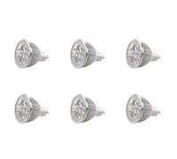 Osmond 6 Pièces 4 x 1W GU5.3 MR16 12V LED Ampoule Lampe Blanc Chaud Spotlight