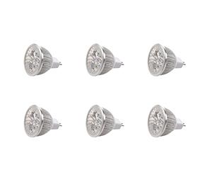 Osmond 6 Pièces 4 x 1W GU5.3 MR16 12V LED Ampoule Lampe Blanc Chaud Spotlight