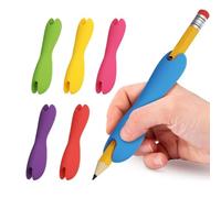 Osmond 6PCS Grips Crayon en Silicone pour les Enfants et les Détenteurs D'Adultes pour L'Écriture, le Dessin et la Coloration, Ergonomique à Double Tête