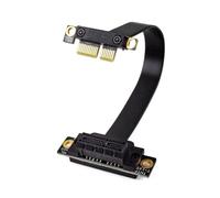 Osmond Adaptateur D'Extension PCI-E 1X vers 1X à Mâle PCI-Express 3.0 avec Câble Rallonge PCIE 1X 90 Degrés de 15 cm