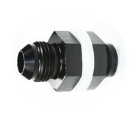 Osmond Adaptateur Mâle en Aluminium AN6 pour Réservoir de Carburant, Raccords de Cloison pour Pile à Combustible, Filetage 6AN, Rondelles en Caoutchouc, Noir.