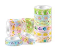 Osmond Adhésif de Masquage Washi Tape pour Pâques, Ensemble de Rubans Adhésifs Washi