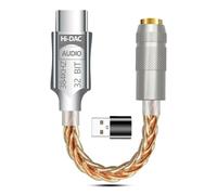 Osmond Amplificateur D'Écouteurs USB C à 3,5 mm Ampli Casque ALC5686 Décodeur Audio Numérique HiFi Convertisseur Adaptateur de Câble Audio AUX