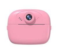 Osmond Appareil photo pour enfants Impression instantanée 48 millions de caméras haute définition Double caméra Mini caméra vidéo Impression trimal Rose
