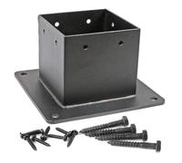 Osmond Base D'Ancrage à Bride en Acier Inoxydable de 4 X 4 Pouces (Réelle: 3,5 X 3,5 Pouces) avec Vis pour Garde-Corps de Terrasse (1 Paquet)