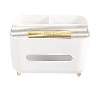 Osmond Boîte à Mouchoirs Salon Bureau Table Basse Chambre à Coucher Style Crème Boîte de Rangement pour Télécommande Boîte à Papier A