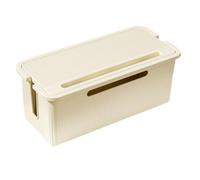 Osmond Boîte de Gestion des Câbles avec Couvercle pour Cacher les Fils et les Multiprises, Organisateur de Câbles D'Ordinateur pour Bureau, 23,5x11,5x12cm