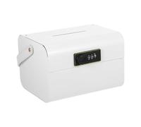 Osmond Boîte de Rangement Verrouillable avec Code Combiné pour Le Bureau, L'École pour Le Téléphone/la Médecine Safe/Food Home/White