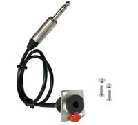 Osmond Câble de passage sans 6,35 mm 1/4D de type L pour , vers monture de panneau M