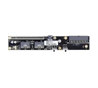 Osmond Carte Externe SlimSAS PCIe 4.0 X16 à 2 Ports pour Ordinateur Portable vers Carte Graphique Vidéo Externe PCIe 4.0 X16 avec Adaptateur PC SlimSAS 8654