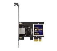 Osmond Carte Réseau Filaire PCI-E 2,5G vers RJ45 2500 Mbps Adaptateur Contrôleur LAN Ethernet 2,5 Gbps pour Informatique Linux