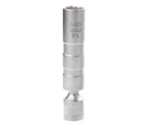 Osmond Cl¨¦ ¨¤ Douille pour Bougie D'Allumage Extensible 12 Angles Outil de D¨¦Montage de R¨¦paration Douilles ¨¤ Paroi Mince 3/8 Pouces Outil de R¨¦paration Automobile 14 mm