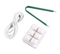 Osmond Clavier de Raccourci Personnalisable à 6 Touches Mini Clavier Copier et Coller Clavier de Mot de Passe à 1 Touche Blanc