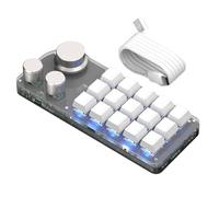Osmond Clavier Programmable Hot Swappable Numpad Programmable Aucun Conducteur Requis pour Le Bureau Blanc