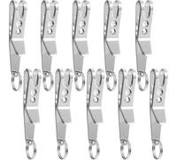 Osmond Clip de Ceinture Outdoor en Acier Inoxydable pour un Transport Discret, Lot de 10, Idéal pour Accrocher Vos Clés de Poche pour un Accès Facile.