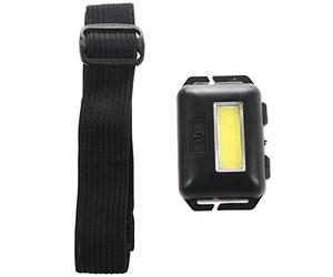 Osmond Cob Mini lampe frontale LED 3 modes étanche pour camping extérieur pêche Noir