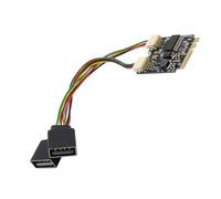 Osmond Contrôle Industriel M.2 A + E à GL850 2 Ports USB2.0 Carte de Conversion du Hub de Carte Mère, pour USB Hubs, Compatibilité PC dans la Carte Mère