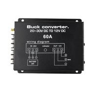 Osmond DC 24V à 12V Convertisseur d'alimentation de Voiture DC 24V à 12V Buck ANVERTER avec Commande de TEMPÉRATURE pour Le CUBRE de Club de CARLAGE de Golf