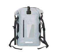 Osmond de Pêche Étanche de 30L, Idéal pour la Pêche, la Dérive, la Natation, la Randonnée en Rivière. Se Porte sur L'Épaule, avec Un Seau à Appâts pour la Pêche en Kayak. Couleur Grise.