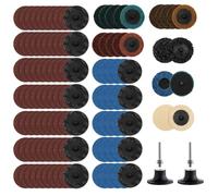 Osmond Ensemble de 118 Disques de Ponçage pour Meuleuse à Matrice - Changement de 2 Pouces avec Disques de Support de 1/4 Pouce Accessoires de Conditionnement de