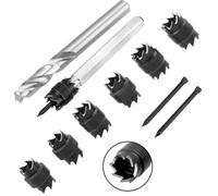 Osmond Ensemble de Coupe Cutters Removal Tool Kit avec Foret Double Face De3/8" & 5/16", pour Perçeuse Électrique.