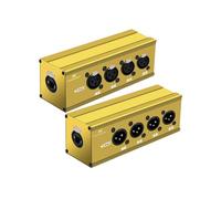 Osmond Extension Ethernet CAT5 4 Canaux Multi-Réseau à Connecteur XLR 3 Broches vers Ethercon RJ45 pour Scène en Direct, Studio D'Enregistrement Audio - Jaune