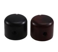 Osmond Guitare en Bois Électrique de 2pcs avec Volume et Bouton de Bois, Ébène en Rose avec Bouton de Bouton de Potentiomètre