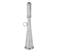 Osmond Horloge de Brouillard en Acier Inoxydable Foghorn Manuel Manuel à la Corne à Air Portable en Acier Inoxydable de Brouillard Accessoire de Porte-Parole Amovible pour Le Bateau