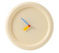 Osmond Horloge Murale de Style Crémeux - Design de Table - Silencieux - Décoration Murale - Jaune Lait