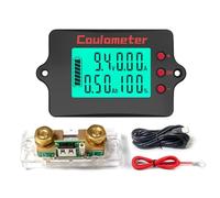 Osmond Indicateur de Batterie DC 8-120 V PZEM-037, Coulomètre, Voltmètre, Ampèremètre, Testeur de Batterie Acide/Lithium/Lithium-Fer, Shunt 100 A.