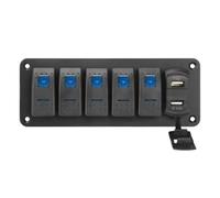 Osmond Interrupteur à Bascule Panneau Affichage Numérique de la Tension 4,2 A Port de Chargeur USB pour Voiture Marine RV Camion