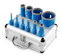 Osmond Kit de 10 Forets à Sec Brasés, Filetage M14, Foret Diamanté, Scie Cloche, pour Carrelage, Céramique, Marbre, Pierre, Ouvre-Trou