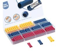 Osmond Kit de 200 Connecteurs D'Épissure de Bout à Bout, Connecteur de Borne à Sertir Électrique 22-10 AWG, Câblage Entièrement Isolé