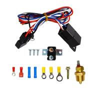 Osmond Kit de Contr?Le du Thermostat de Ventilateur de Radiateur 175-185 Degr¨¦s avec Relais 40A, Garantissant Un Refroidissement Optimal du Moteur