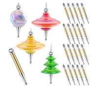 Osmond Kit de Fabrication D'Ornements d'arbre DIY - 20pcs Ensemble Décoratif en Bois D'Ingénierie Argenté