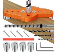 Osmond Kit de Serre-Joint pour Supports D'Étagères Flottantes avec Foret de 12" X 1/2" pour Percer des Trous Droits pour le des Supports.